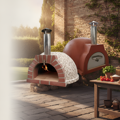 FornoBilia Roma Cart Brick Pizza Oven